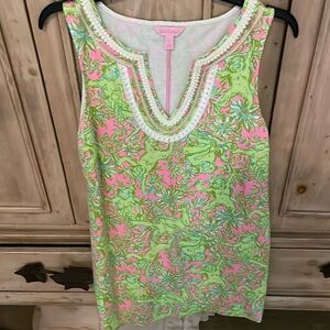 Lilly Pulitzer Women’s cotton shift dress sz L NWOT